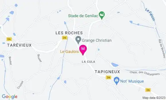 Localisation Restaurant Bar Le Gaulois