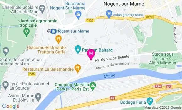 Localisation Restaurant  Le Val de Beauté
