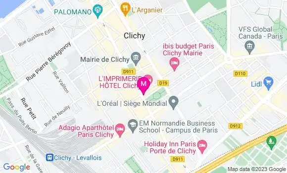 Localisation Restaurant  Le Jardin de la Garenne