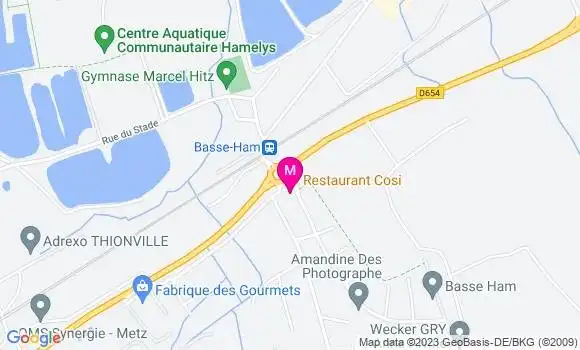 Localisation Restaurant Cosi