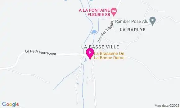 Localisation La Brasserie de la Bonne Dame