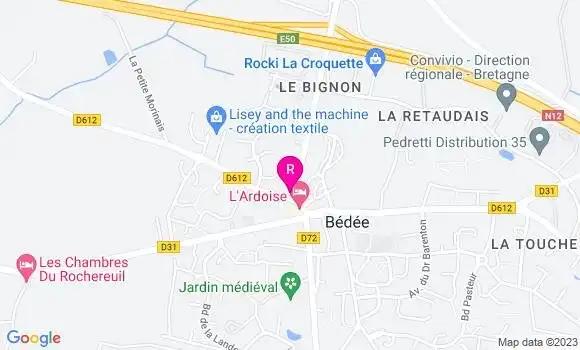 Localisation Crêperie Le Bretagne