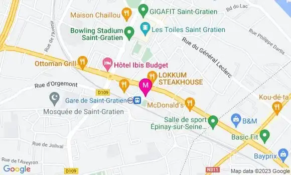 Localisation Restaurant Asiatique Porte Bonheur de la Gare