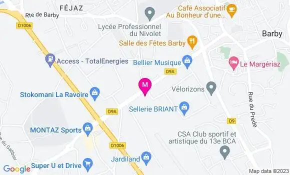 Localisation Restaurant  Chez les Tontons