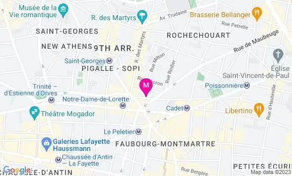 Localisation Restaurant  Les Madeleines Parisiennes