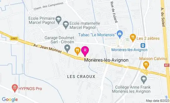 Localisation Pizzeria La Placette