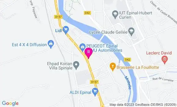 Localisation Pizzeria L