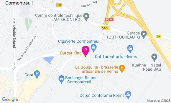 Localisation Fast Food Burger King