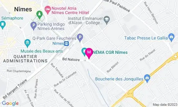 Localisation Restaurant de la Cité