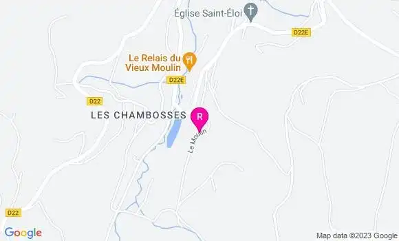 Localisation Restaurant  Le Relais du Vieux Moulin