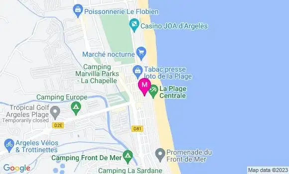 Localisation Restaurant Fruits de Mer La Réserve