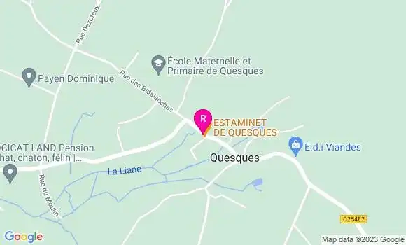 Localisation Restaurant  Estaminet de Quesques