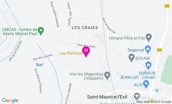 Localisation Restaurant  Les Pot