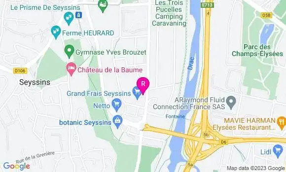Localisation Restaurant  Le Xs