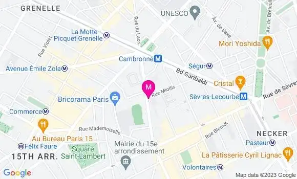 Localisation Restaurant Tapas La Bodega Cambronne