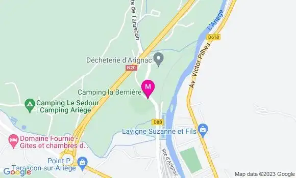 Localisation Restaurant  Camping la Bernière