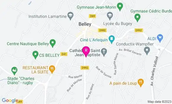 Localisation Restaurant  La Table Bugiste