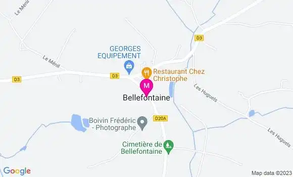 Localisation Pizzeria La Fontaine