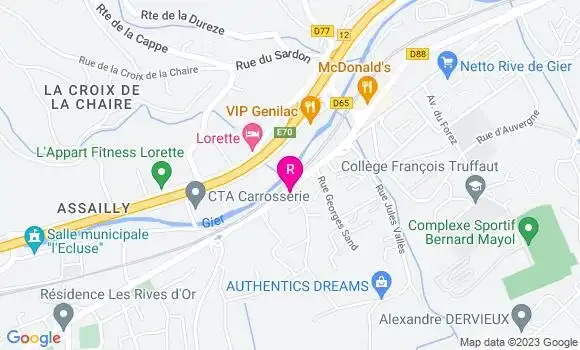 Localisation Restaurant Bar Grezieux Bar