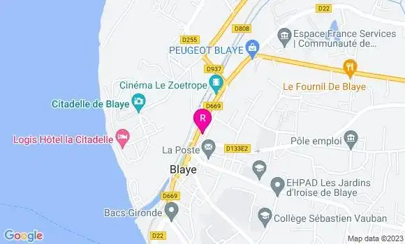 Localisation Restaurant Bar Le Vauban
