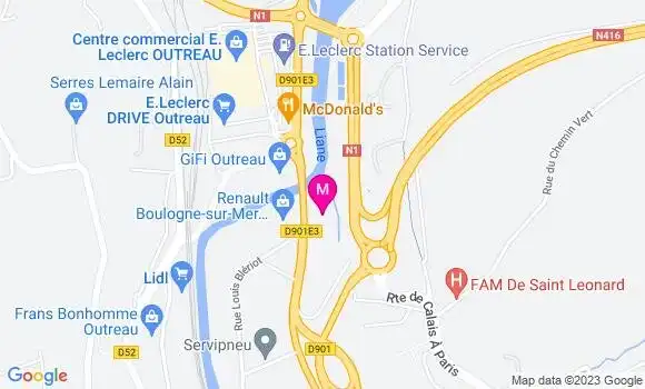 Localisation Restaurant Chinois Gourmet d