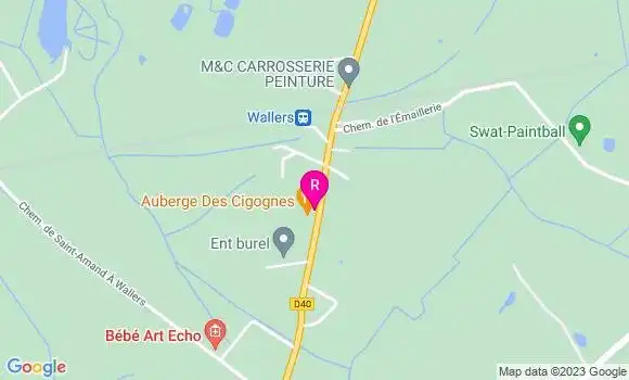 Localisation Auberge des Cigognes