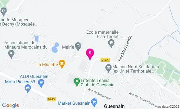 Localisation Restaurant Bar Le Salengro