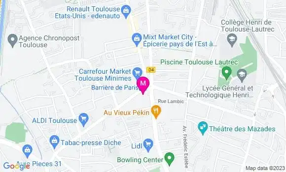 Localisation Restaurant  Le Pavé des Minimes