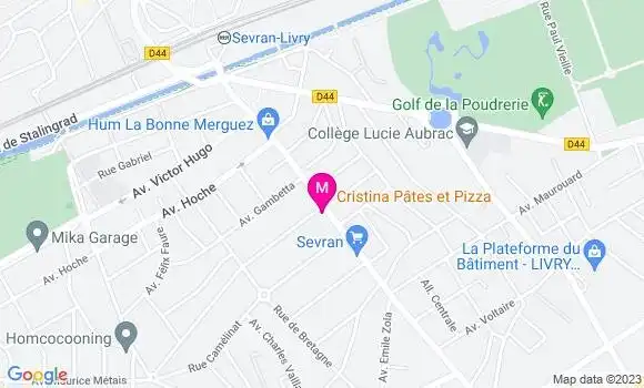 Localisation Restaurant Italien Cristina