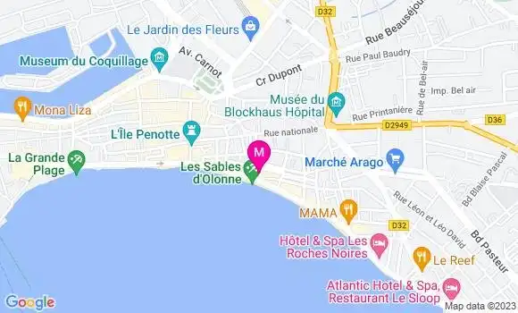 Localisation Restaurant  Le Marbella