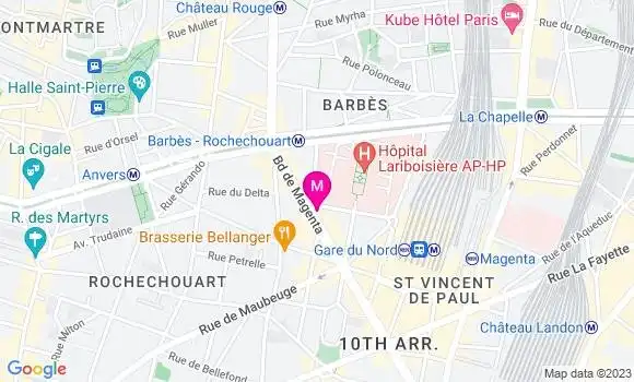 Localisation Restaurant  Le Magenta