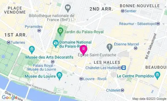 Localisation Brasserie de la Bourse