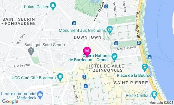 Localisation Le Bistrot des Grands Hommes