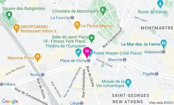 Localisation Restaurant  Le Wepler
