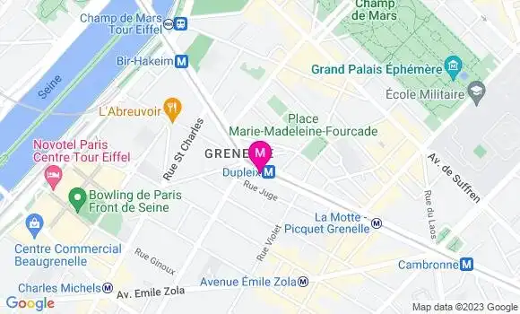 Localisation Restaurant  Au Dernier Métro