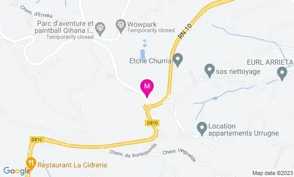 Localisation Restaurant  Aguerria