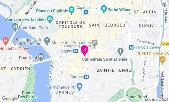 Localisation Restaurant  La Cendrée