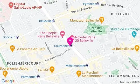 Localisation Brasserie Le Métro