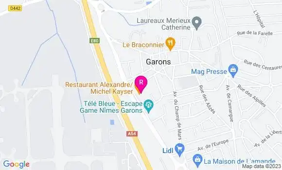 Localisation Restaurant Gastronomique Michel Kayser