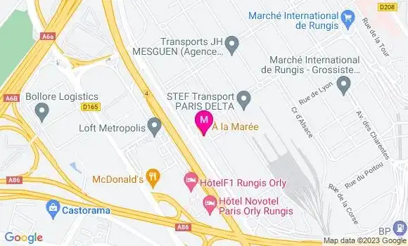 Localisation Restaurant Gastronomique A la Marée