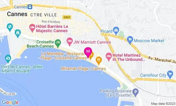 Localisation Restaurant  Ondine Plage