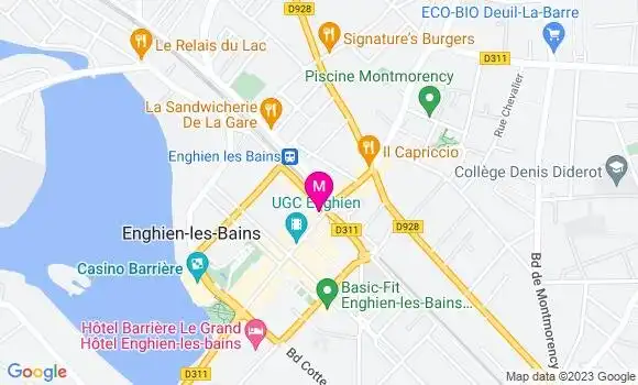 Localisation Restaurant  Paris Enghien