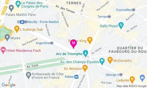Localisation Brasserie Le Cristal