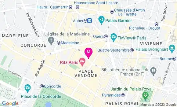 Localisation Restaurant  Le Petit Vendôme