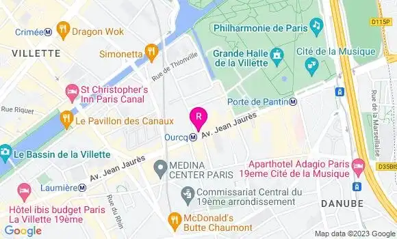 Localisation Restaurant  Aux Arts et Sciences Réunis