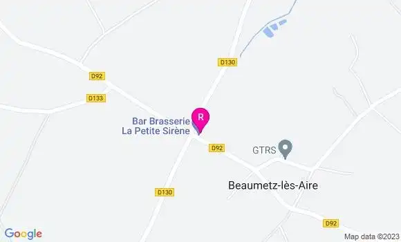 Localisation Bar Brasserie la Petite Sirene