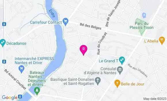 Localisation Restaurant  Aux P
