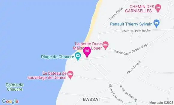 Localisation Crêperie Le Beun