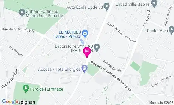 Localisation Restaurant  Le Sherazade