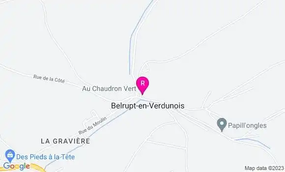 Localisation Restaurant  Au Chaudron Vert
